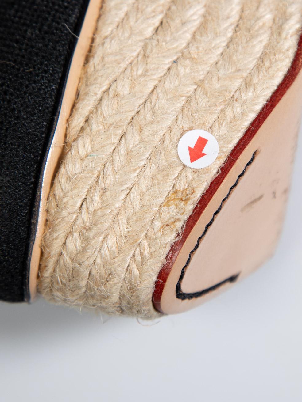 Charlotte Olympia Cunei Espadrille Neri Taglia IT 35 in vendita 5