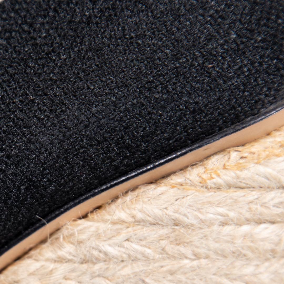 Donna Charlotte Olympia Cunei Espadrille Neri Taglia IT 35 in vendita