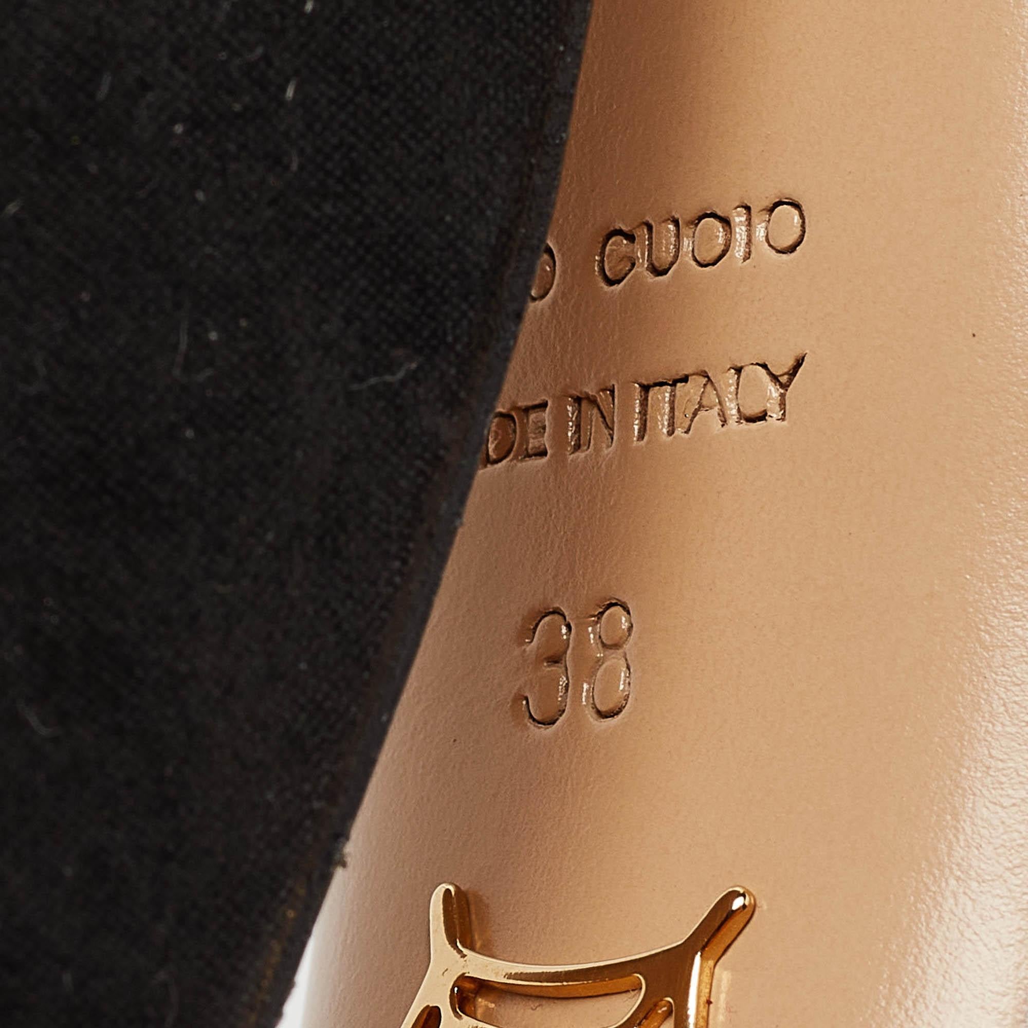 Charlotte Olympia Sandali Vreeland in pelle scamosciata nera iridescente misura 38 3