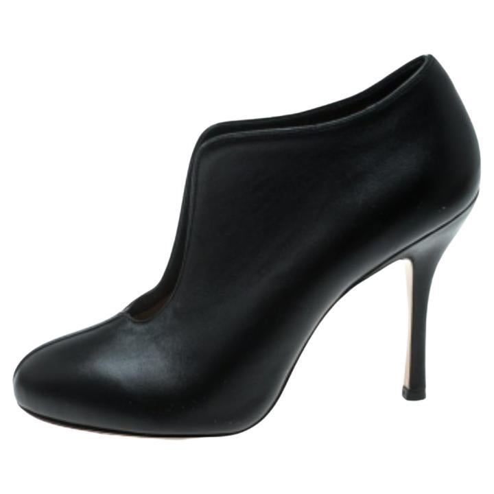 Charlotte Olympia - Bottines en cuir noir - Taille 37