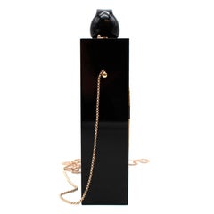 Charlotte Olympia Black Plexi Telephone Top Handle Bag