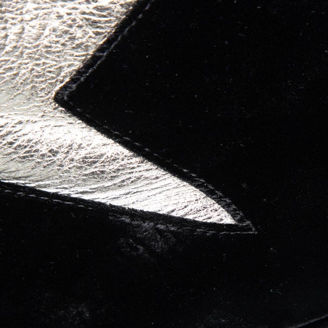 Charlotte Olympia Bottes en velours noir avec étoile argentée Taille IT 37 Pour femmes en vente