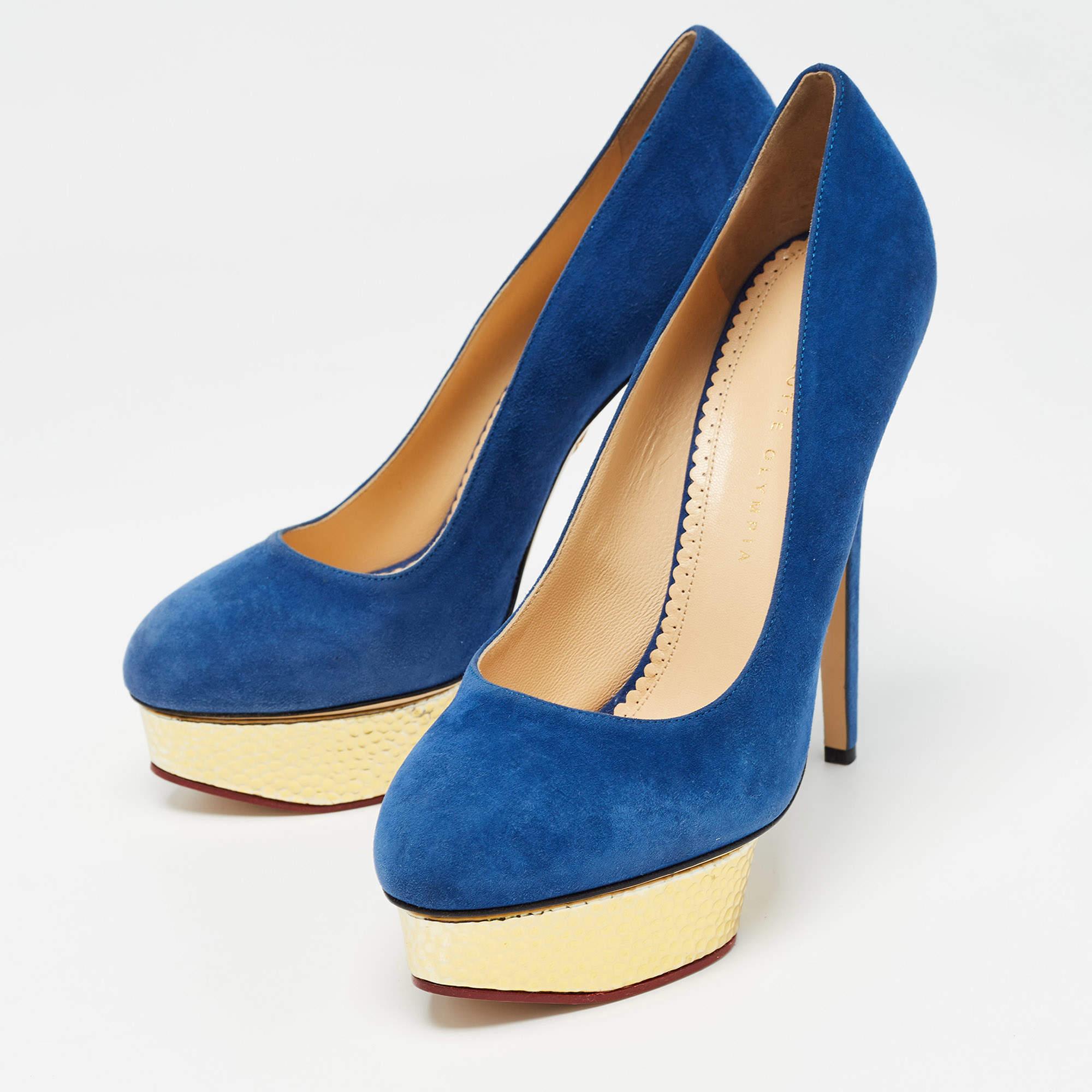 Make a chic style statement with these designer pumps. They showcase sturdy heels and durable soles, perfect for your fashionable outings!