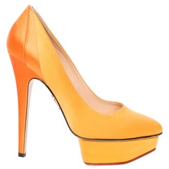 Used Charlotte Olympia Dolly Masako Satin Platform Pump (37 EU)