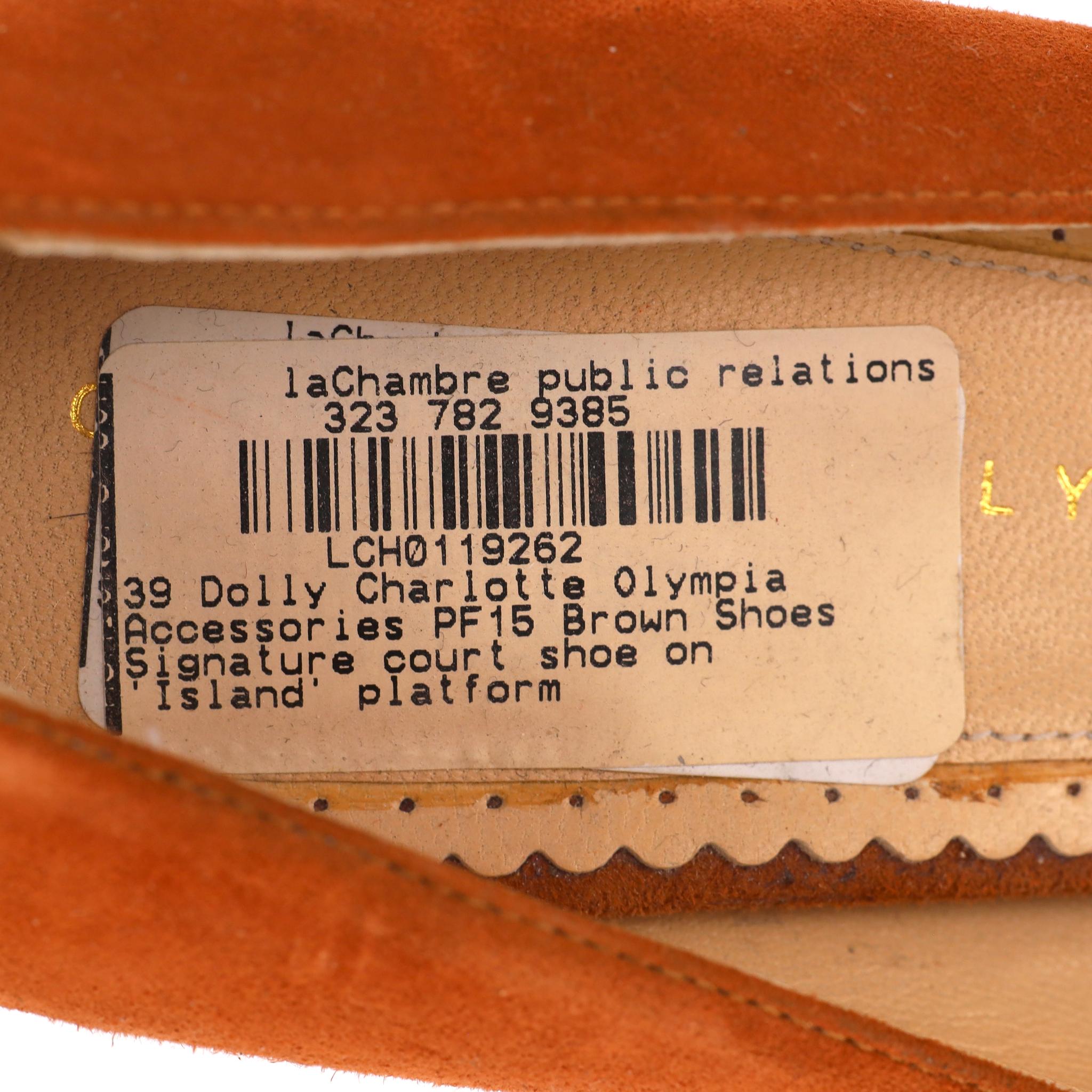 Escarpins Dolly à plateforme métallique de Charlotte Olympia en vente 1