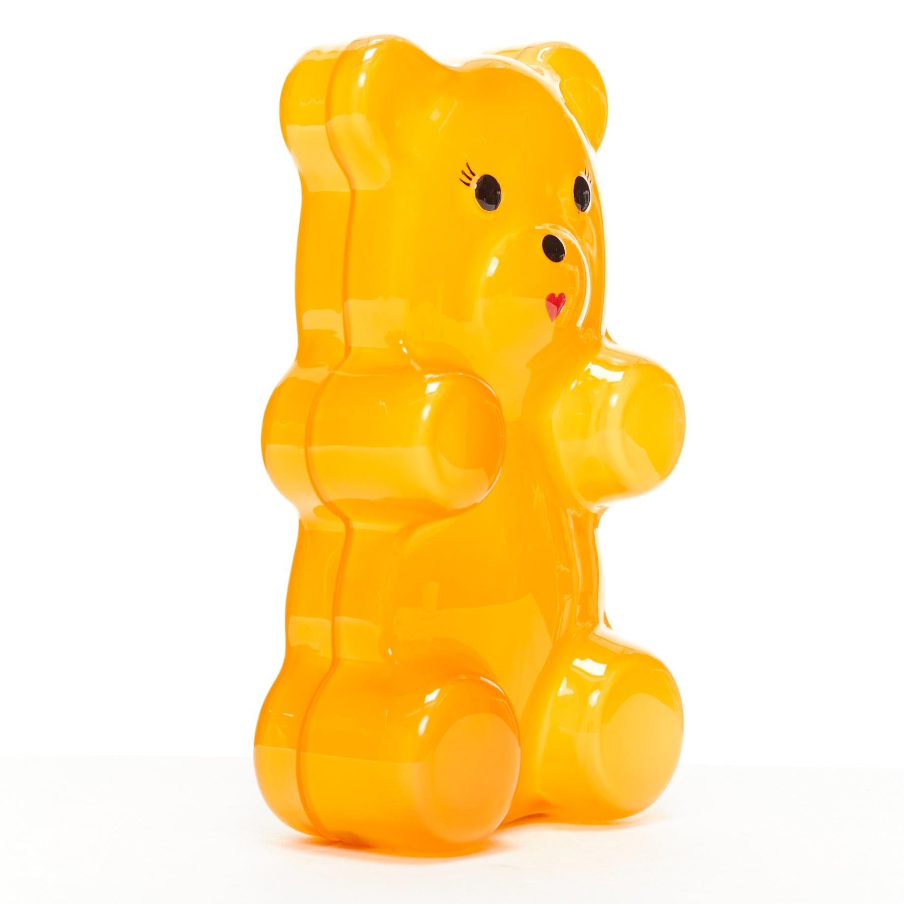 CHARLOTTE OLYMPIA egg yolk yellow gummy bear acrylic box clutch bag In Excellent Condition For Sale In Hong Kong, NT