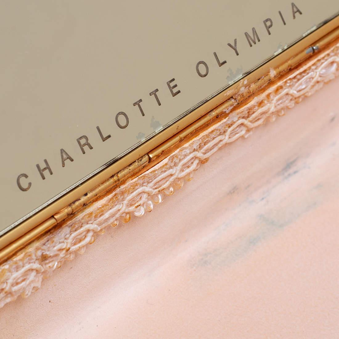 Charlotte Olympia Gold Metal Clutch For Sale 6