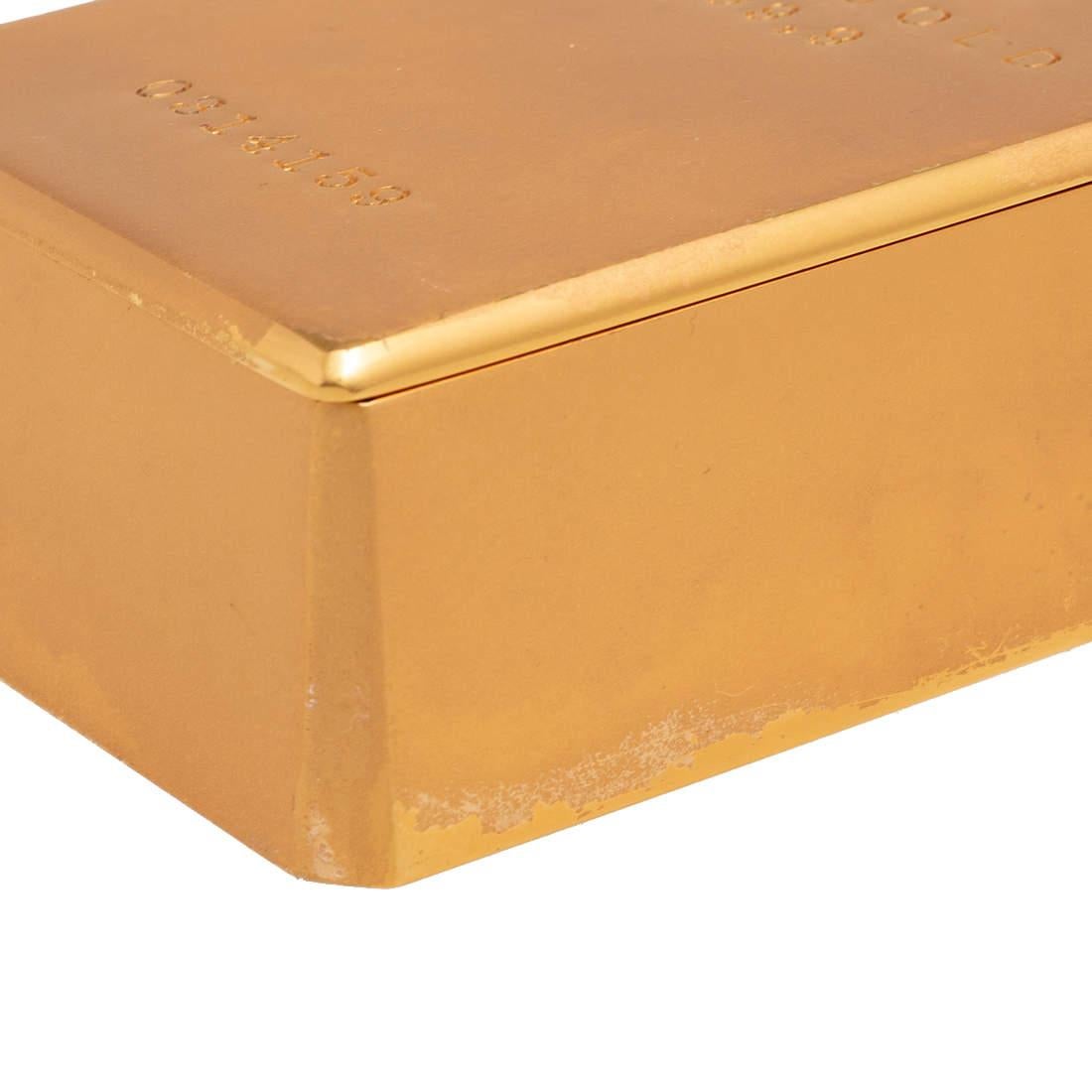 Women's Charlotte Olympia Gold Metal Clutch For Sale