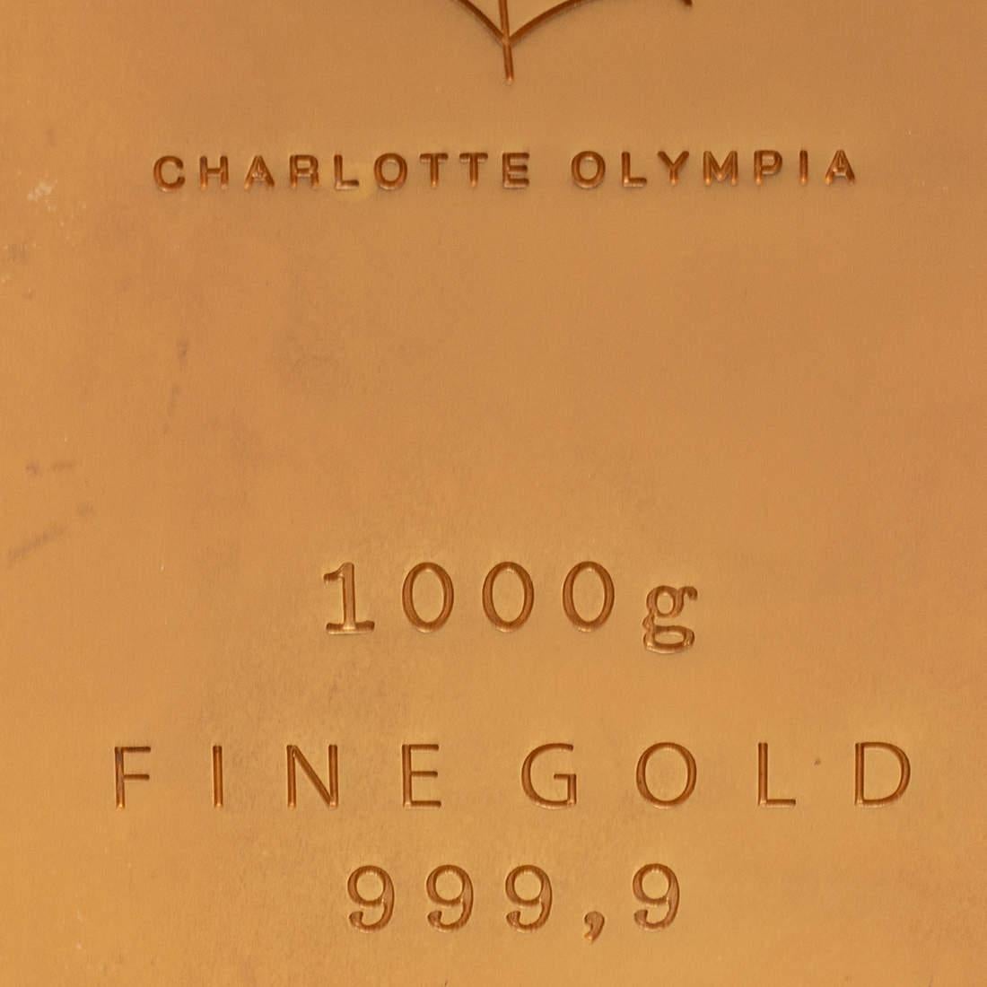 Charlotte Olympia - Pochette en métal doré Pour femmes en vente