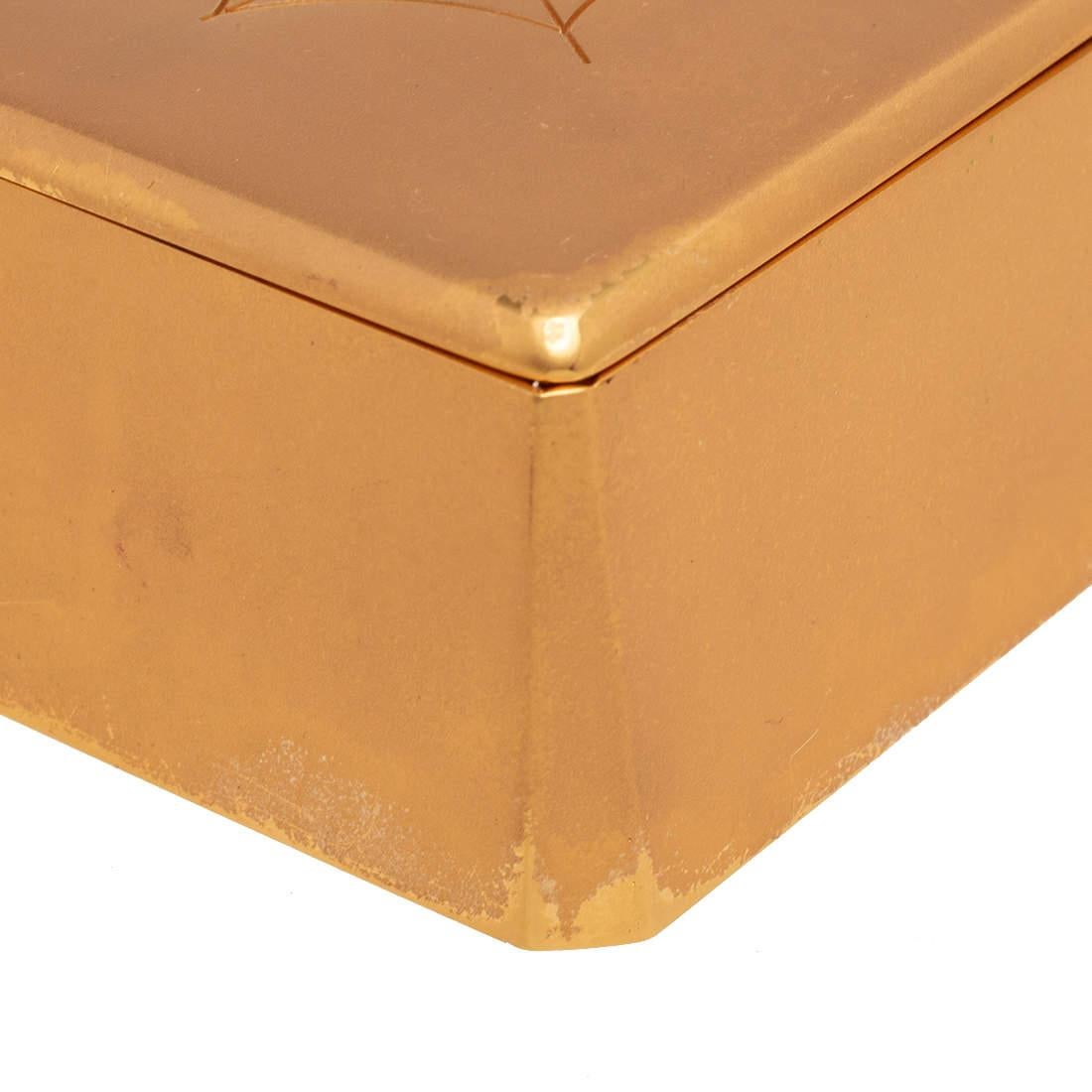 Charlotte Olympia Gold Metal Clutch For Sale 2