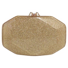 Charlotte Olympia Gold Perspex Spinnenschloss Clutch