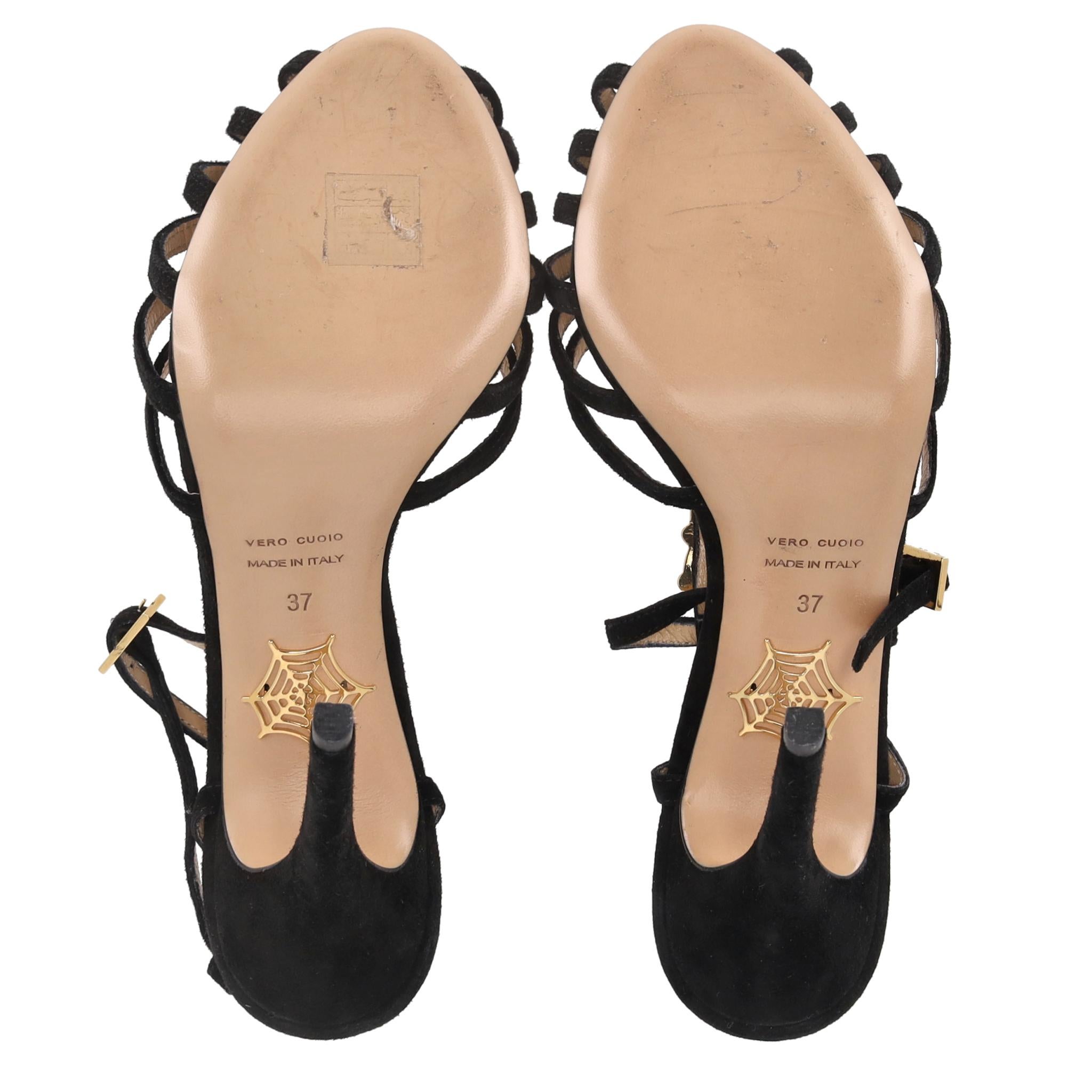 Women's Charlotte Olympia Gummy Bear Suede Sandals For Sale