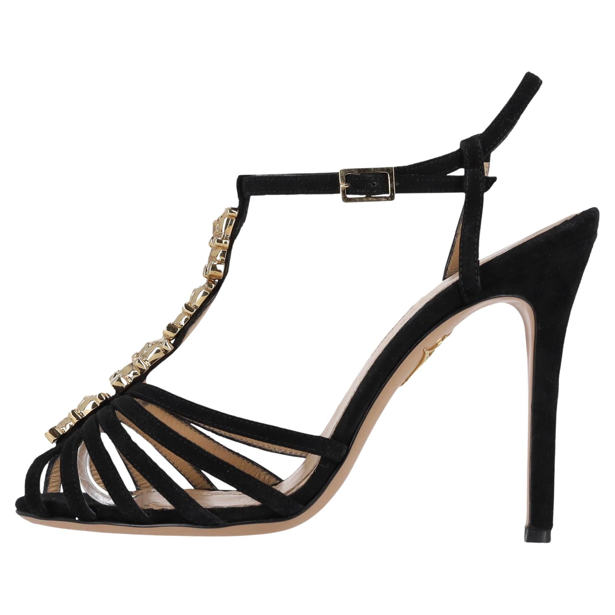 Charlotte Olympia Gummy Bear Suede Sandals For Sale