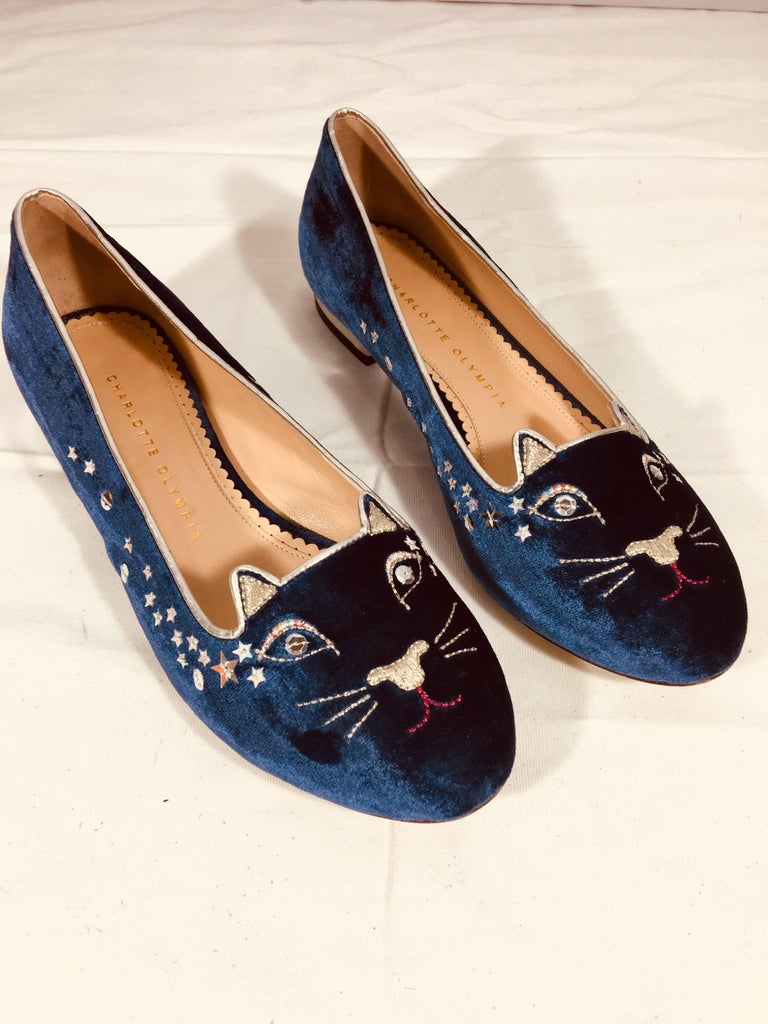 Charlotte Olympia Kitty Loafers at 1stDibs