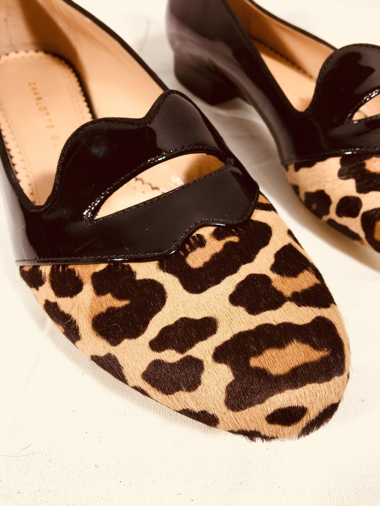 Charlotte Olympia Leopard Loafers For Sale at 1stdibs
