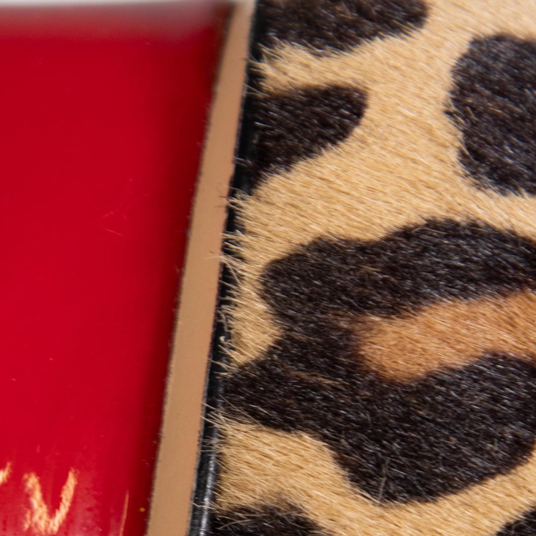 Women's Charlotte Olympia Leopard Ponyhair Platform Heels Size IT 35.5 For Sale