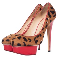 Charlotte Olympia, Leopard Print pony skin Polly pumps