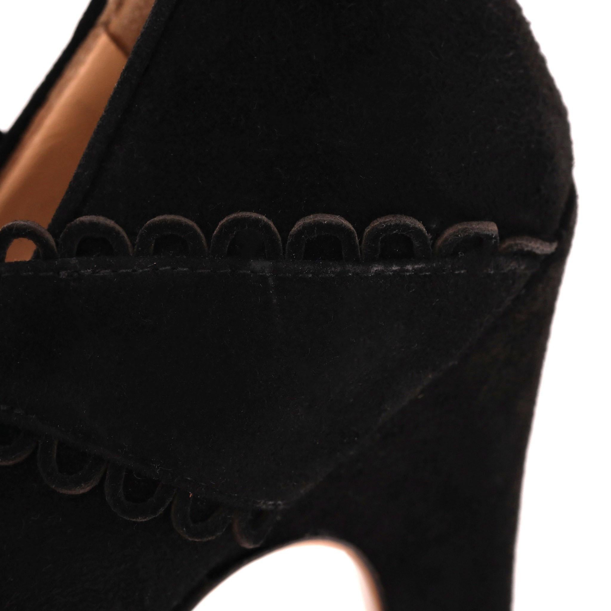 Charlotte Olympia Ophelia Suede Platform Heels For Sale 2
