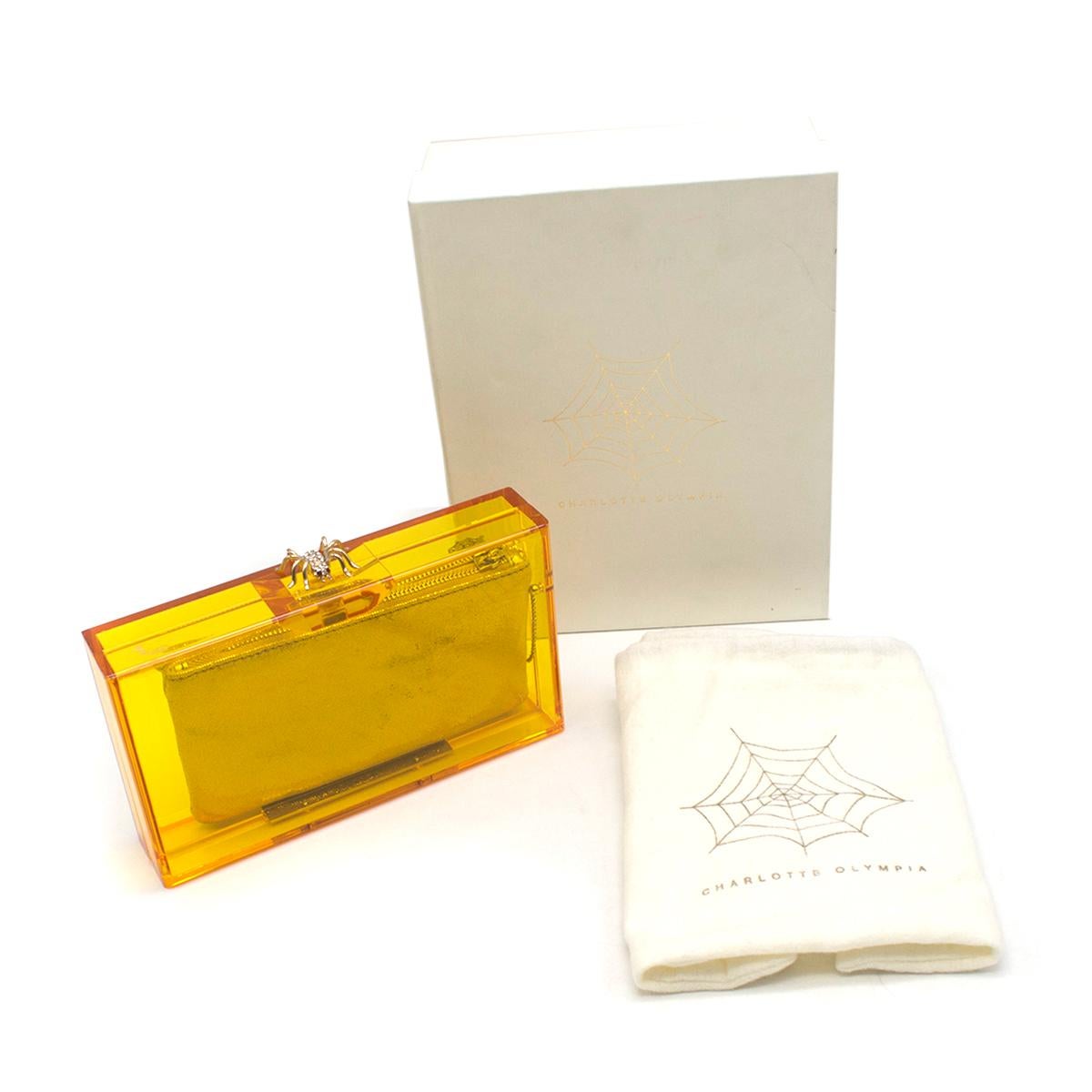 Charlotte Olympia Pandora Perspex Clutch For Sale 4