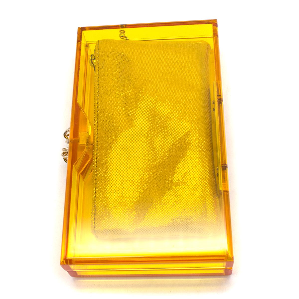 Charlotte Olympia Pandora Perspex Clutch For Sale 3