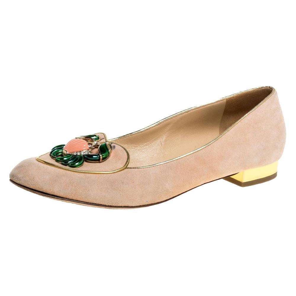 Charlotte Olympia Clear Jelly Lucite Heels with Multi Flowers - 36.5 at ...