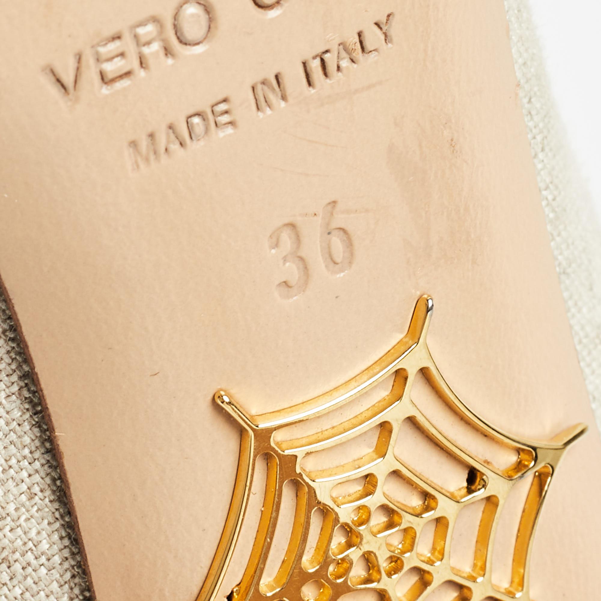 Charlotte Olympia Pumps in tela e pelle rosa/grigia misura 36 in vendita 5