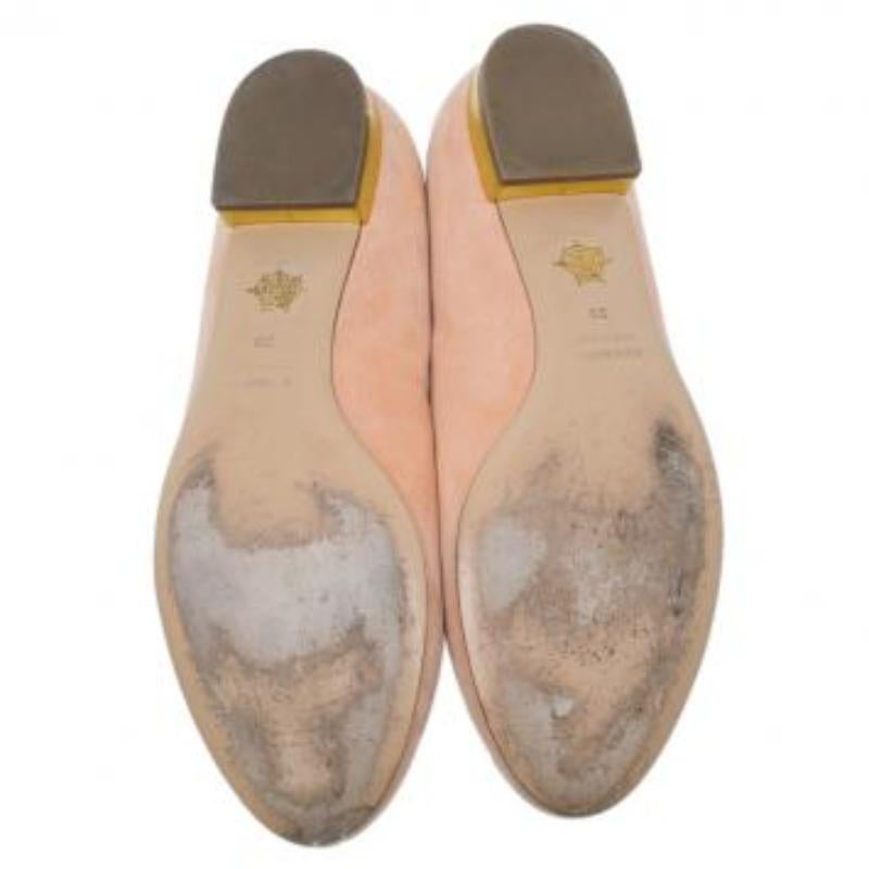 Charlotte Olympia - Slippers en daim rose Cancer Smoking Taille 39 en vente 5