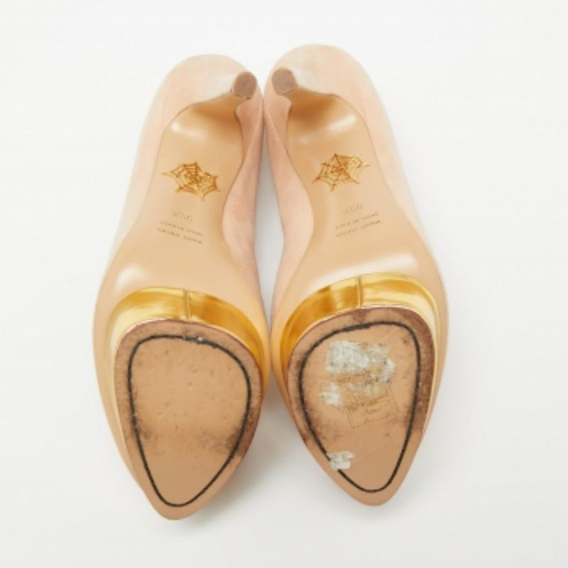 Charlotte Olympia Bombas de plataforma Debbie de ante rosa Talla 39.5 en venta 3