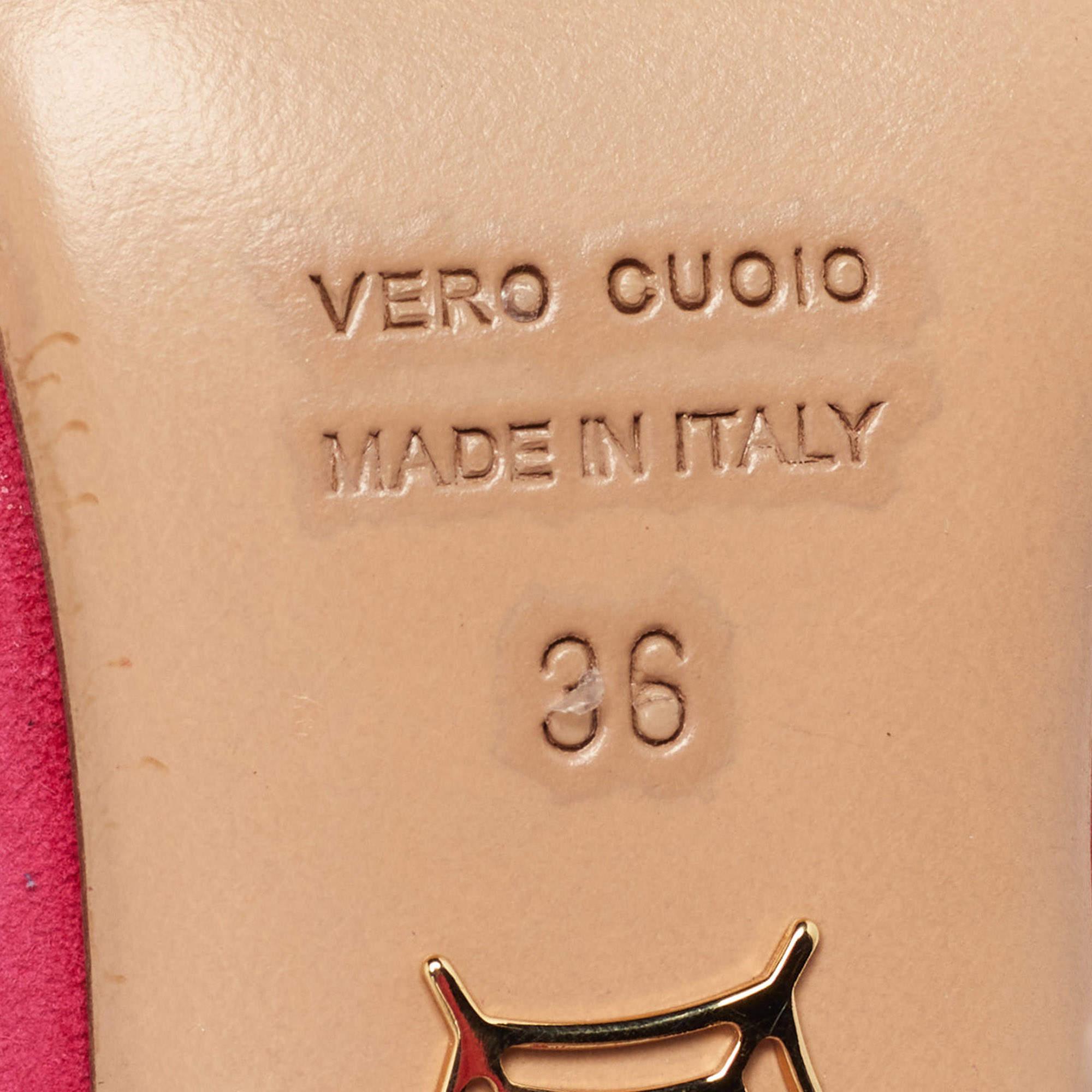 Charlotte Olympia escarpins à plateforme en daim rose taille 36 en vente 3