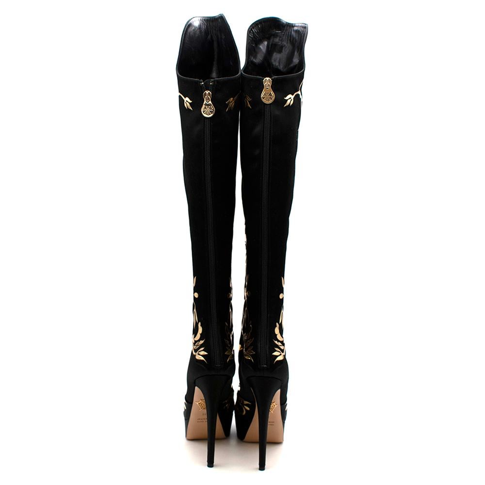 black and gold boots