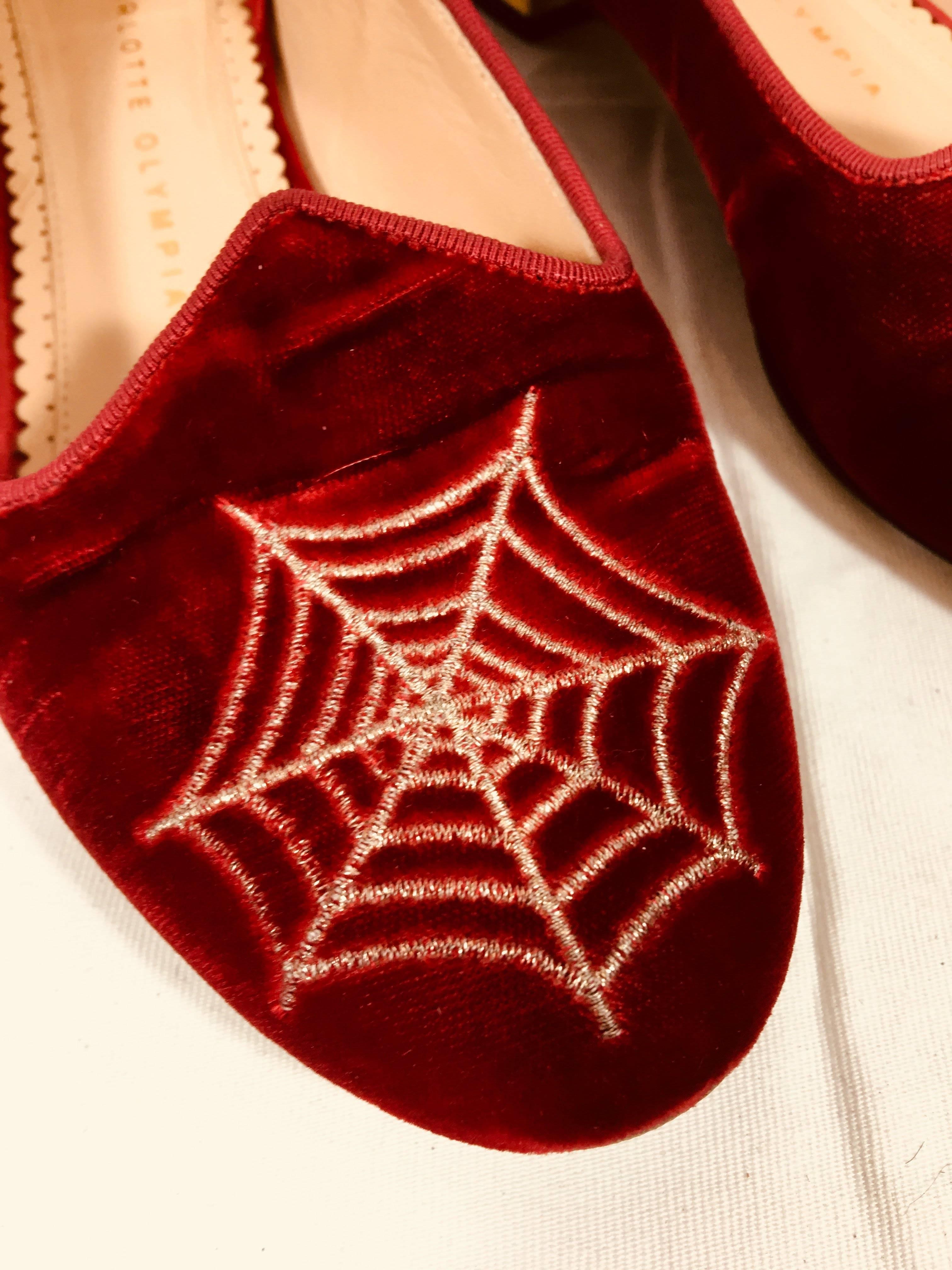 charlotte olympia spider web shoes