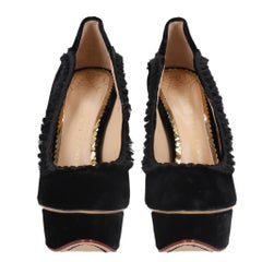 Charlotte Olympia - Escarpins Dolly à plateforme en daim