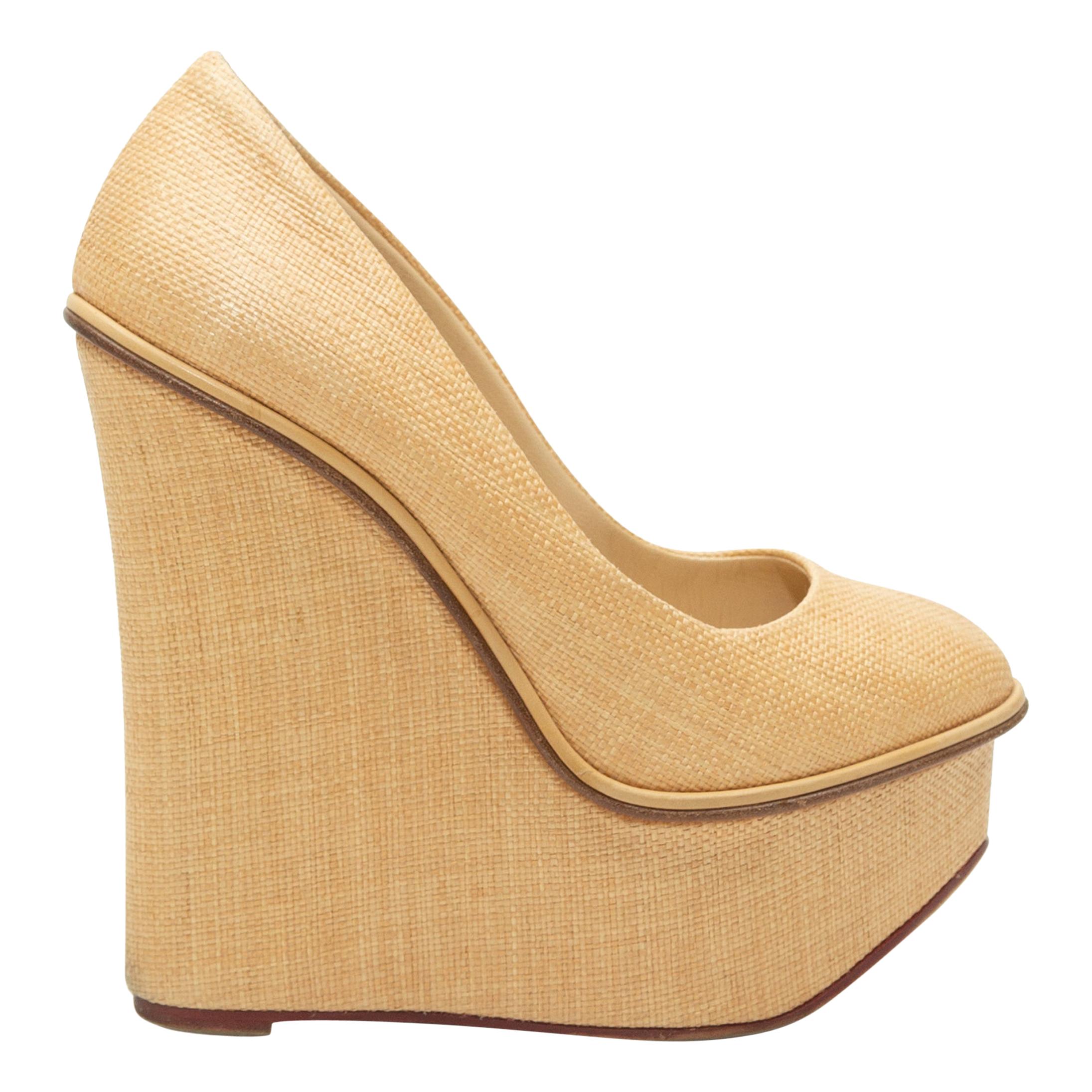 tan wedges sale