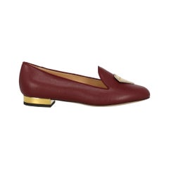 Charlotte Olympia Woman Ballet flats Burgundy Leather IT 36