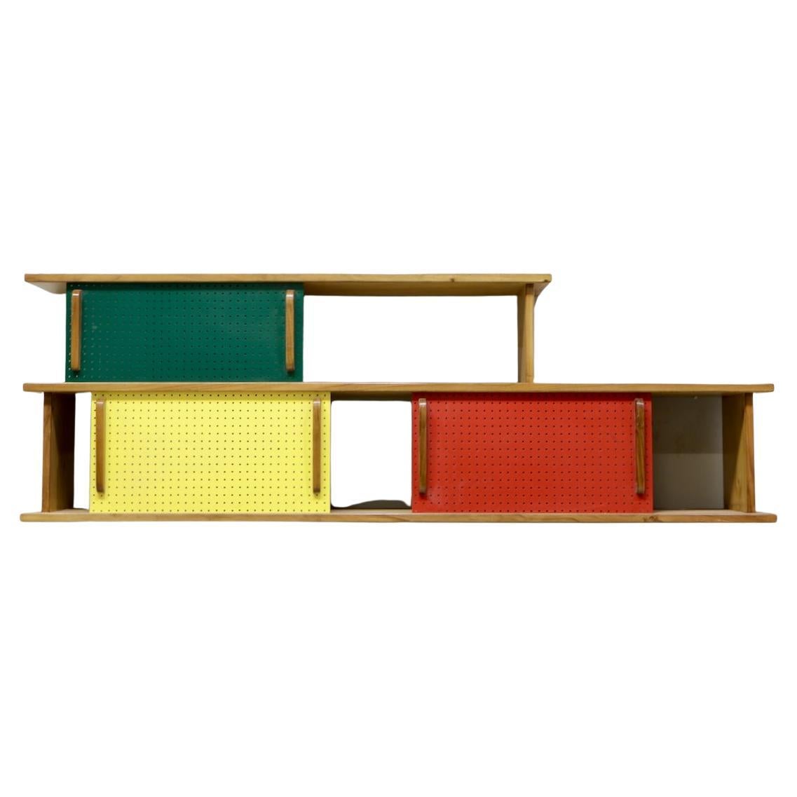 Charlotte Perriand 1950s hanging bookcase