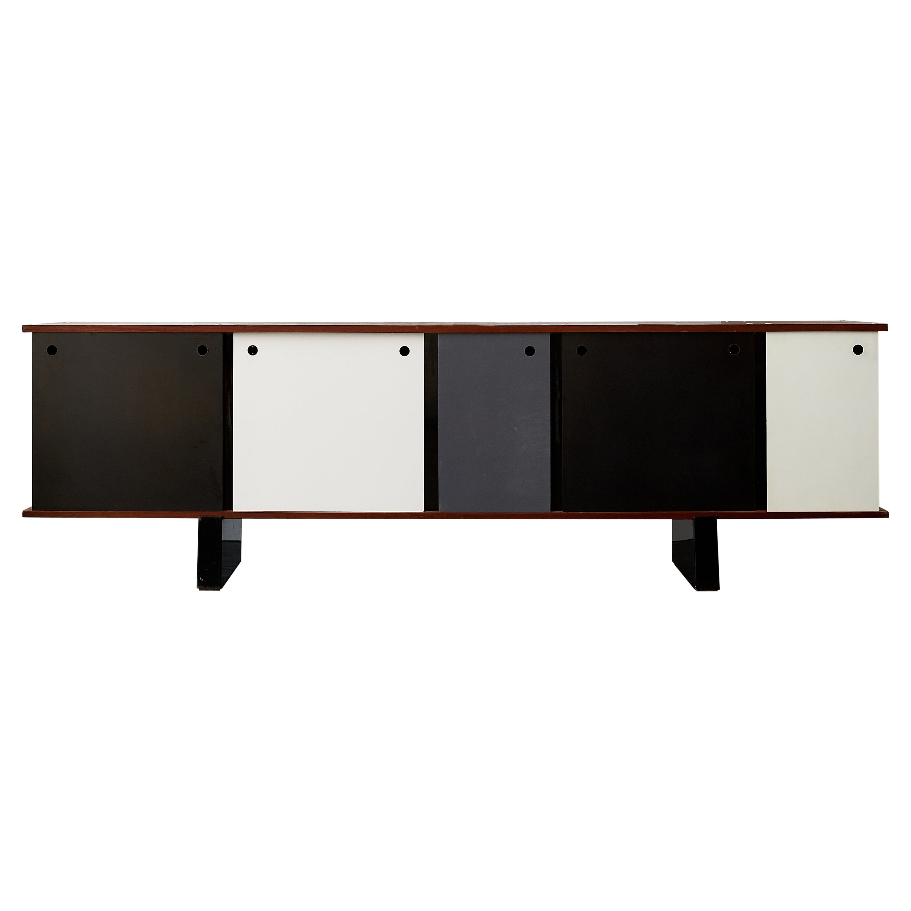 Charlotte Perriand 5 Door Bloc Cabinet, C. 1958