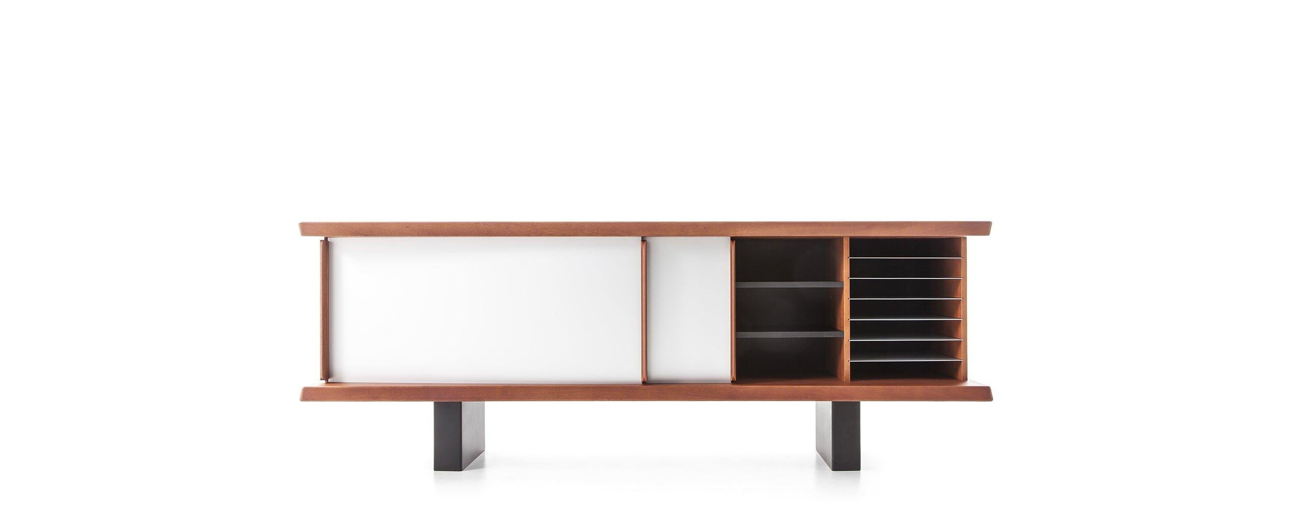 Mid-Century Modern Charlotte Perriand 513 Riflesso Storage Unit by Cassina