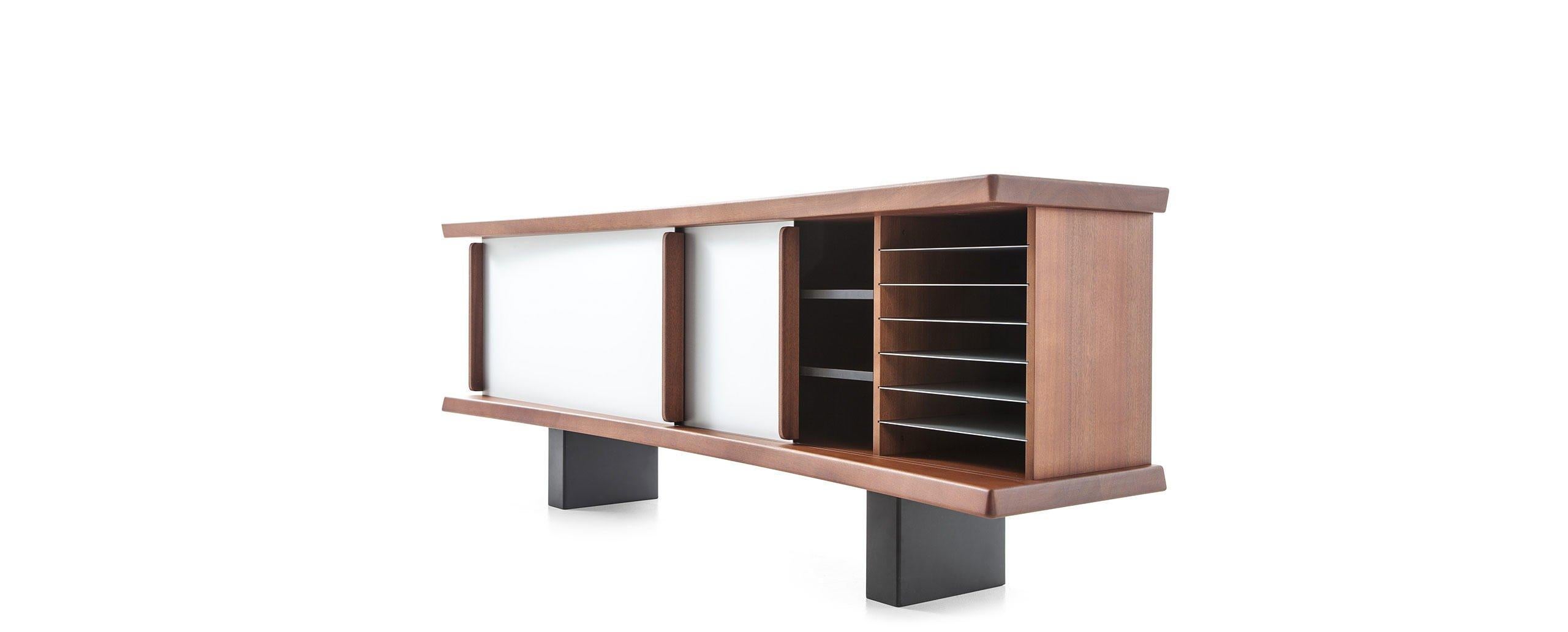 Italian Charlotte Perriand 513 Riflesso Storage Unit by Cassina For Sale