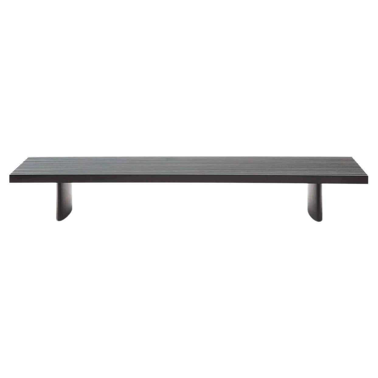 Charlotte Perriand 514 Refolo 55" Bench in Stained Oak For Sale