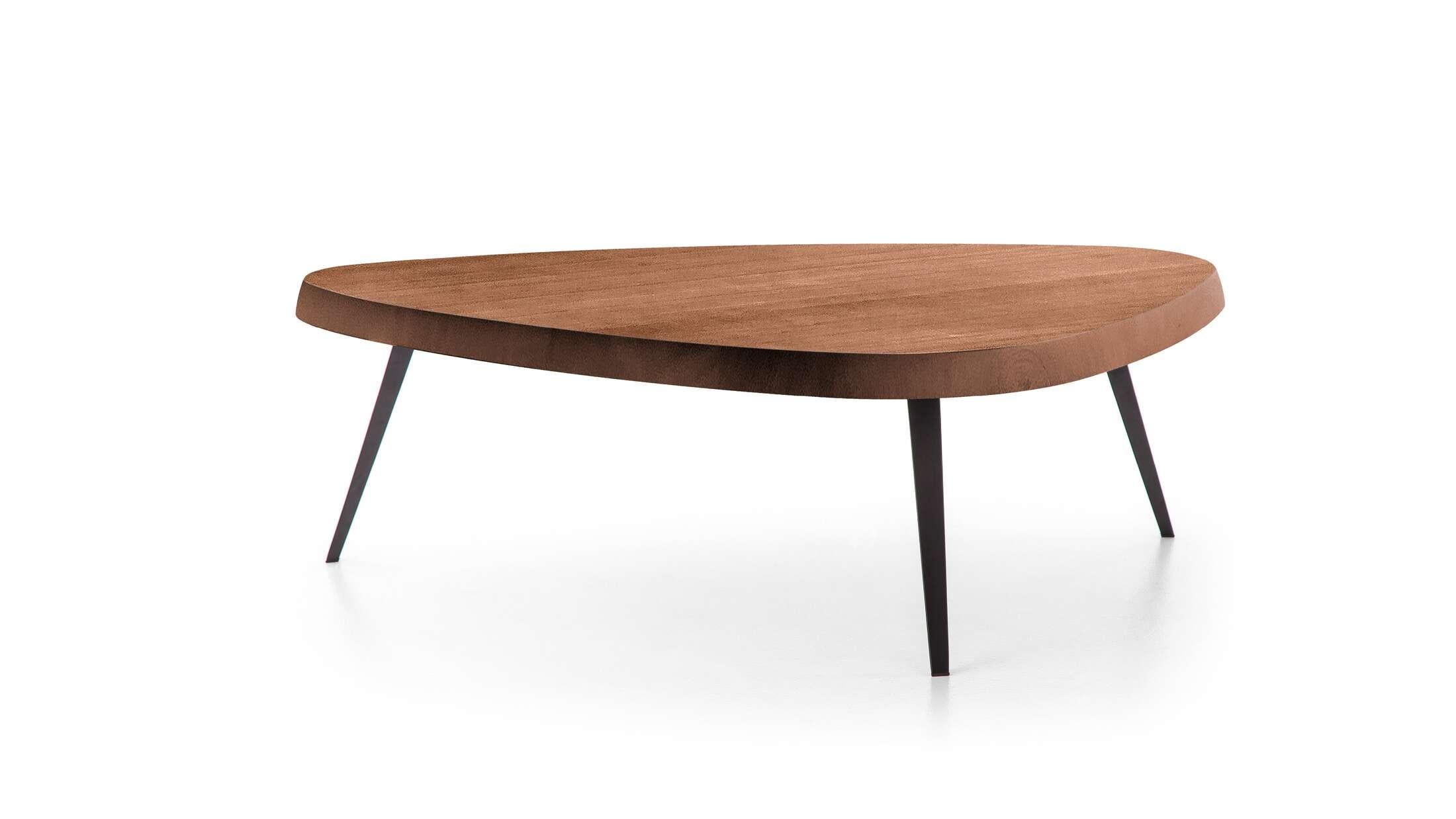 Prices vary dependent on the chosen material. The base is matt anthracite, the top is available in American Walnut, Natural Oak or black stained Oak. 

Table designed by Charlotte Perriand in 1952-1956. Relaunched in 2014. Manufactured by Cassina in