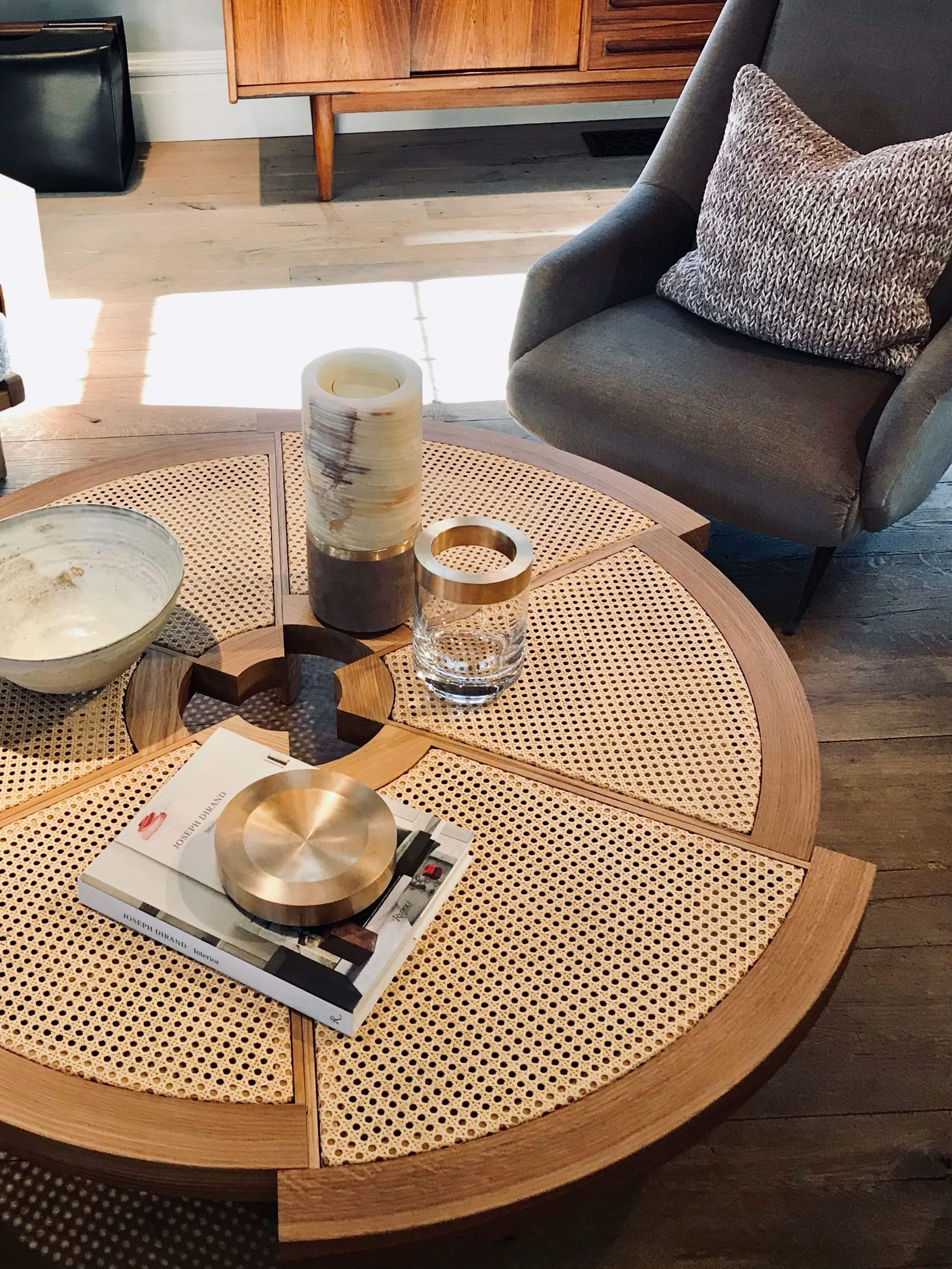 Charlotte Perriand 529 Tavolo Rio in paglia viennese di Cassina In condizioni Nuovo in vendita a Sag Harbor, NY