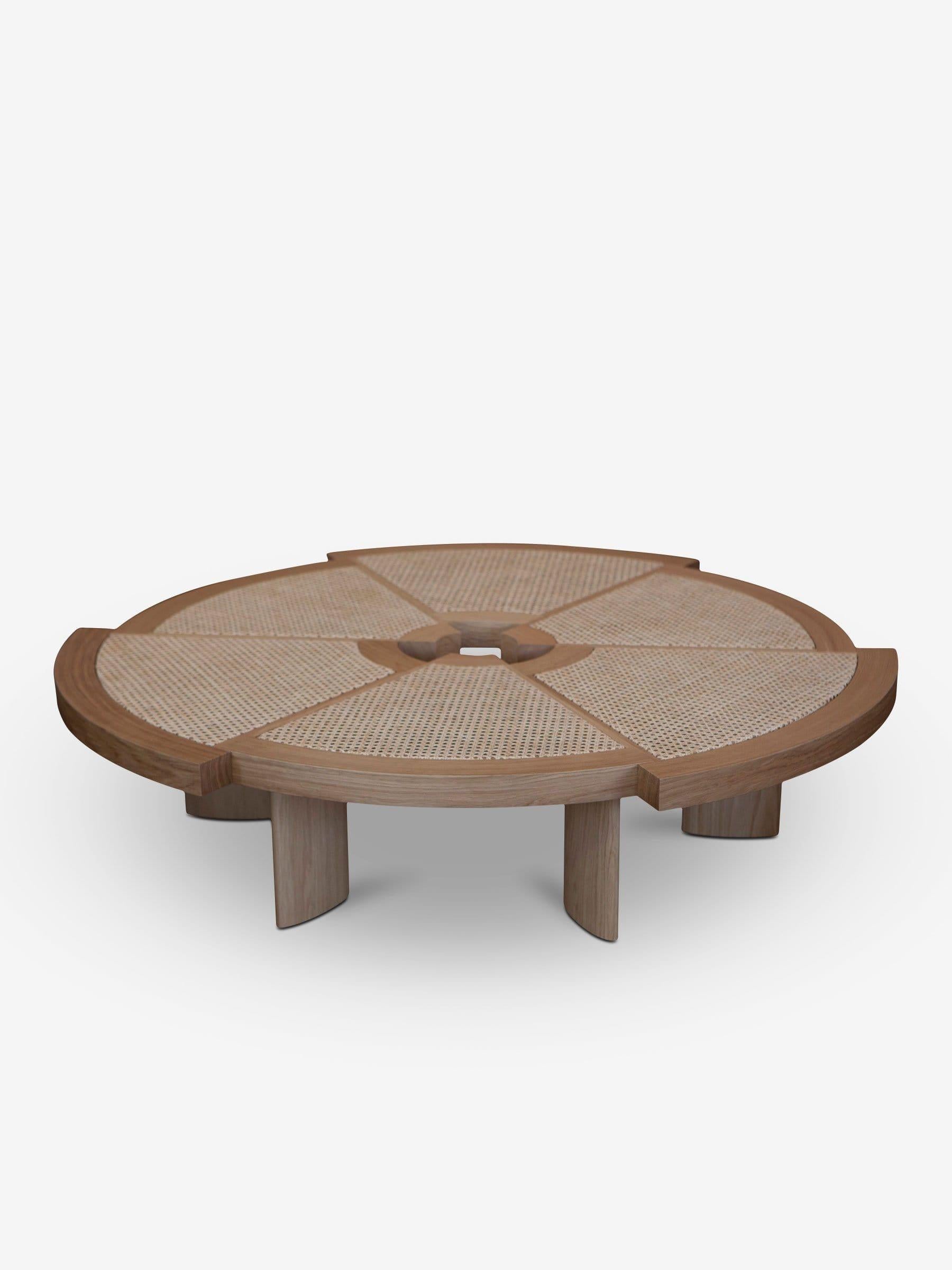XXI secolo e contemporaneo Charlotte Perriand 529 Tavolo Rio in paglia viennese di Cassina in vendita