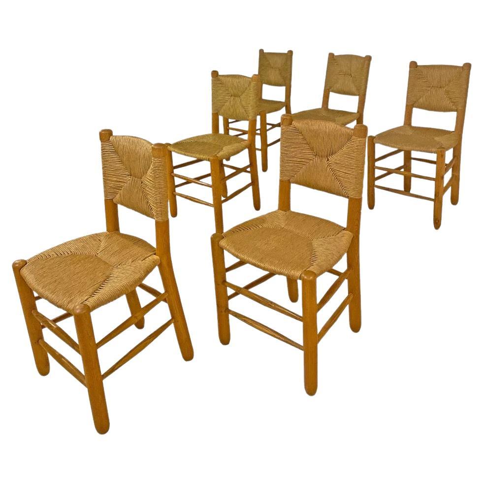 Charlotte Perriand 6 bauche chairs 1940 For Sale