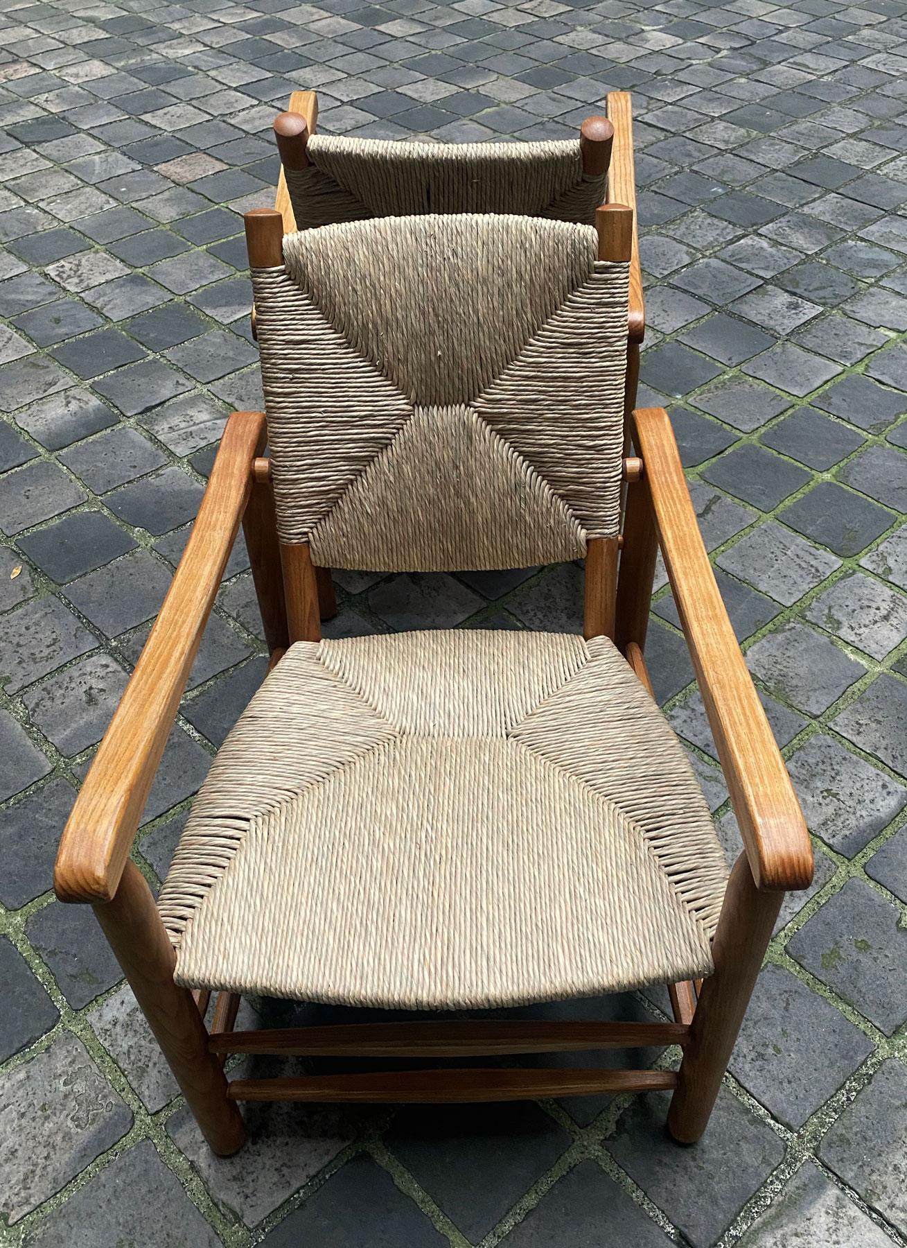 Charlotte Perriand a Pair of Bauche Chair 1935 In Good Condition In Grenoble, FR