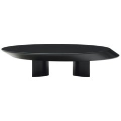 Charlotte Perriand Accordo Niedriger Tisch, mattes, schwarz lackiertes Holz von Cassina