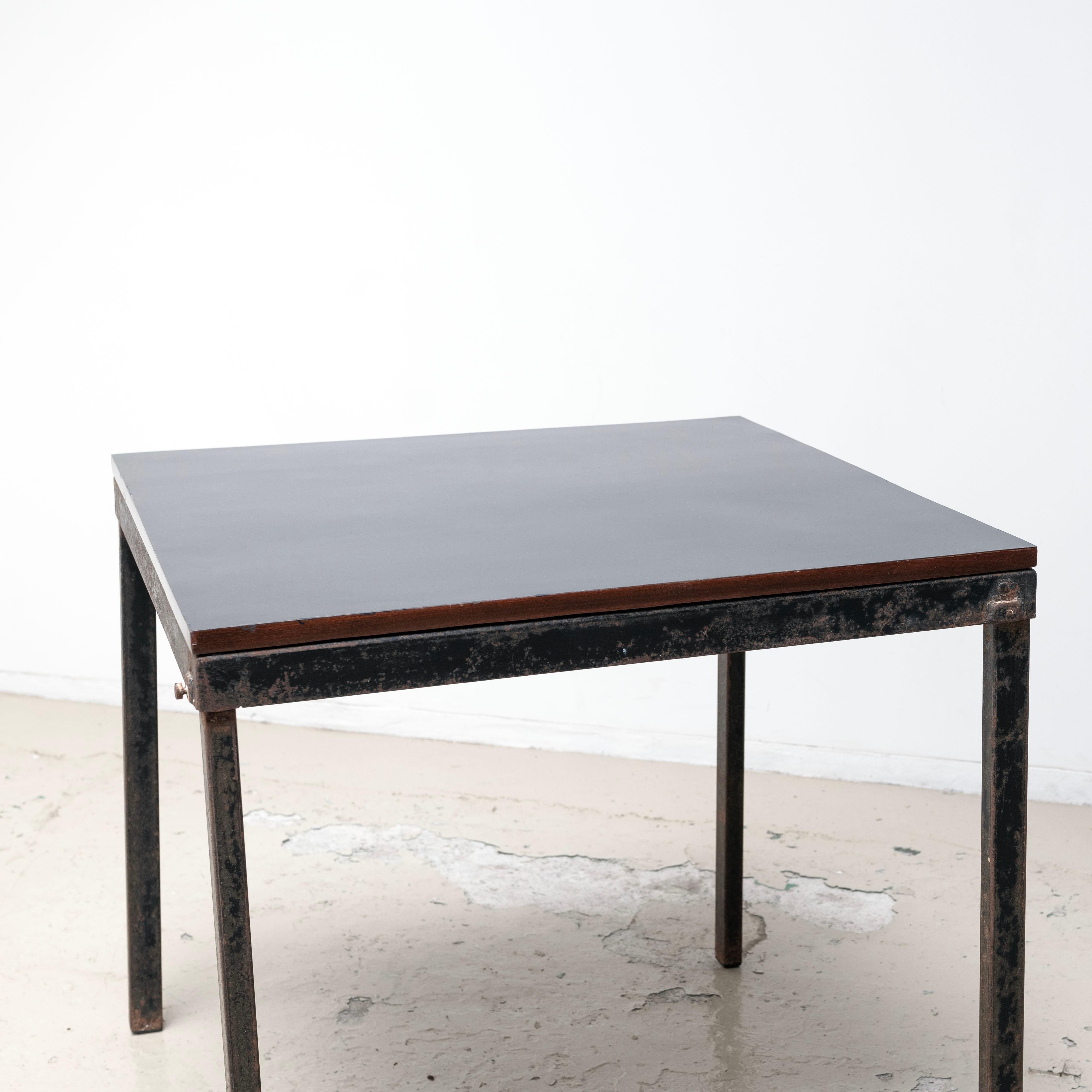 Charlotte Perriand , Adjustable bridge table, from Cité Cansado , Mauritania In Fair Condition In Edogawa-ku Tokyo, JP