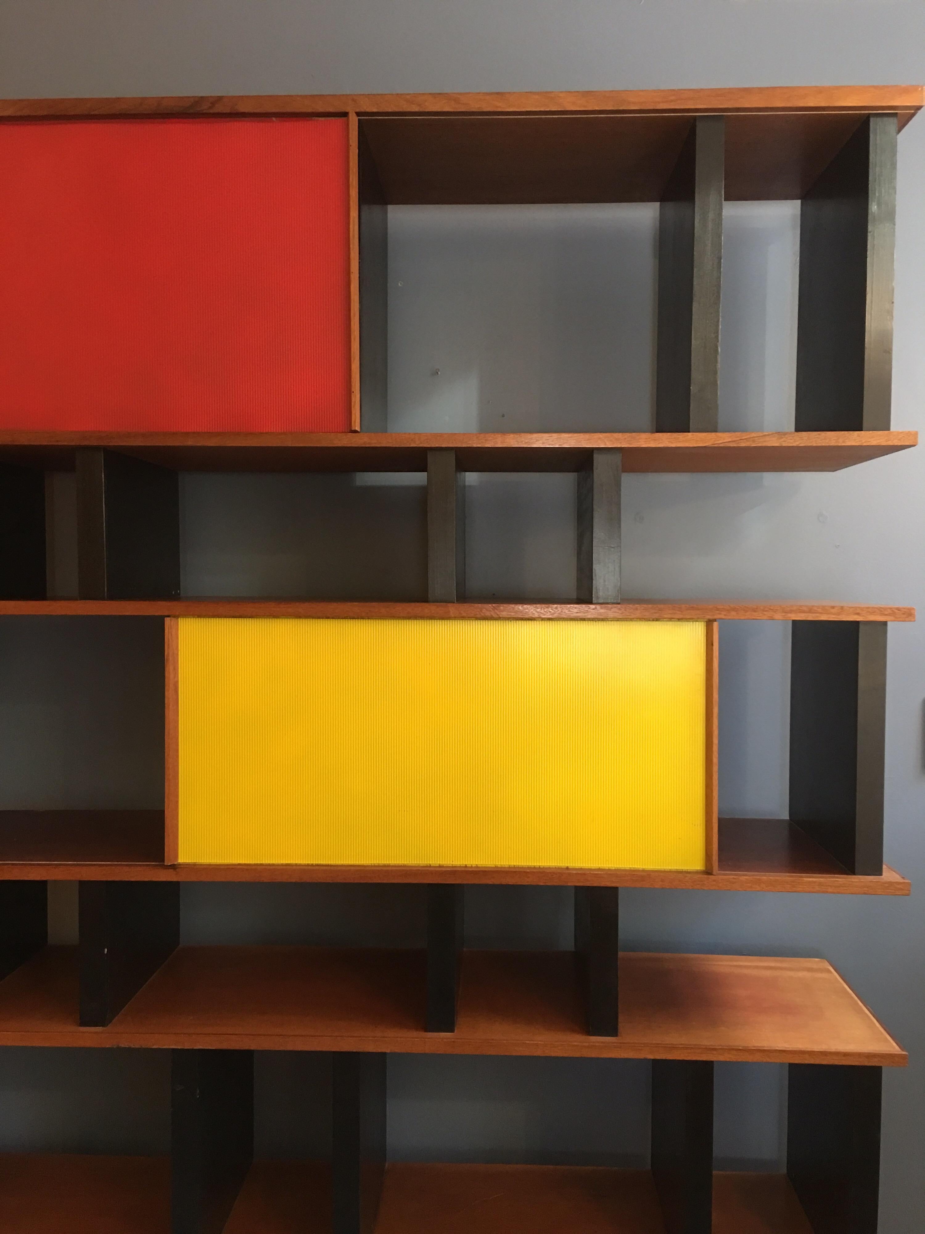 Mid-Century Modern Charlotte Perriand and Jean Prouve Style Shelving System