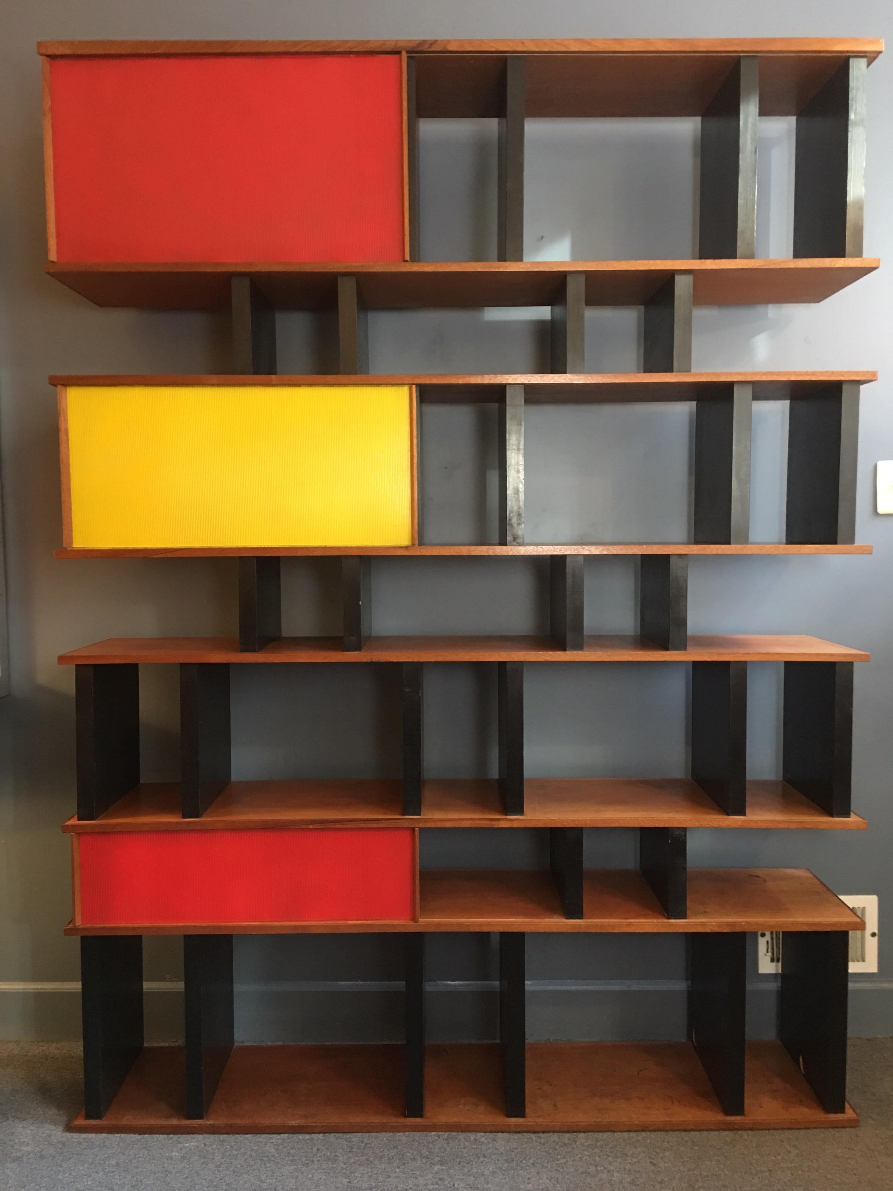 Charlotte Perriand and Jean Prouve Style Shelving System In Good Condition In Philadelphia, PA