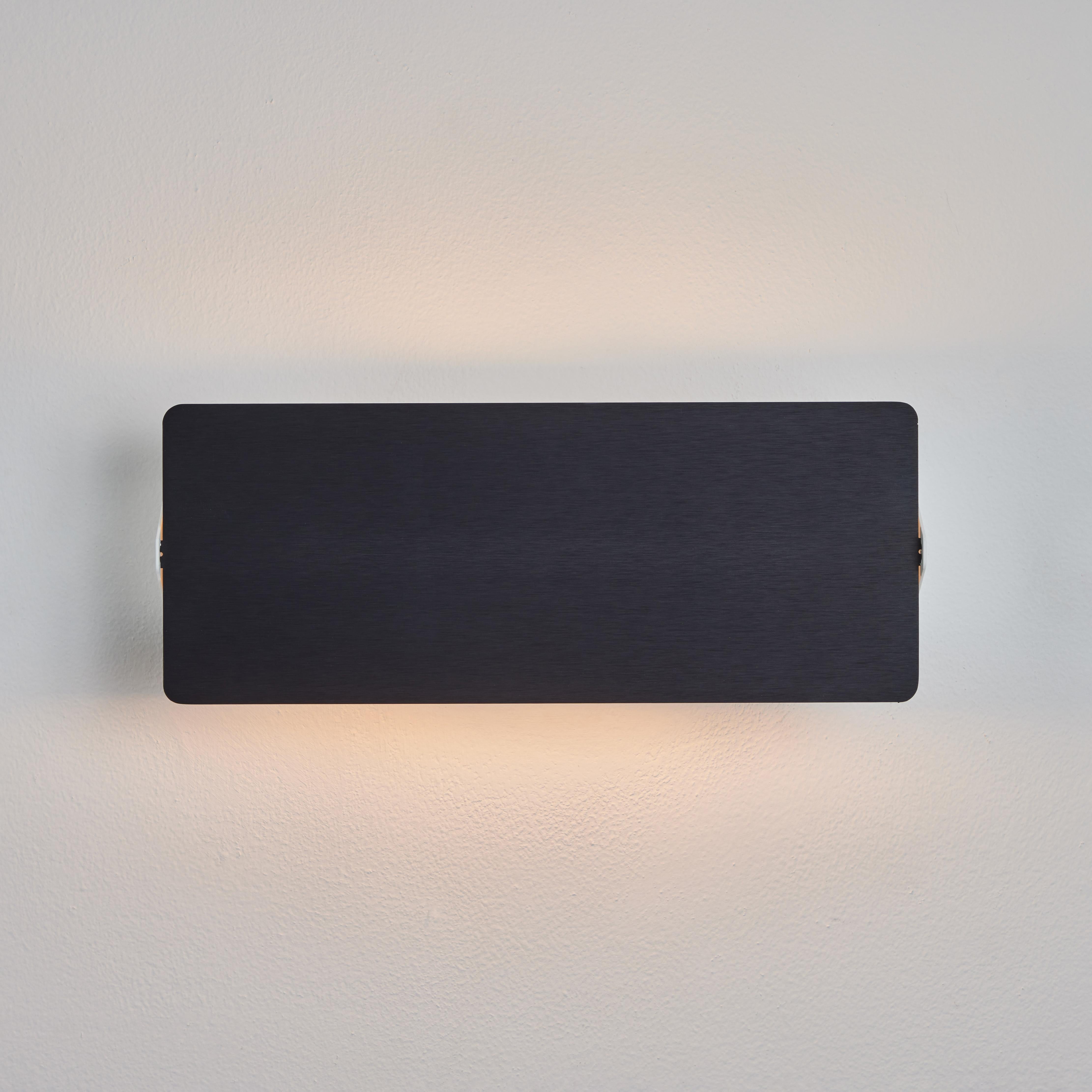 French Charlotte Perriand 'Applique À Volet Pivotant Double' Wall Light in Black For Sale