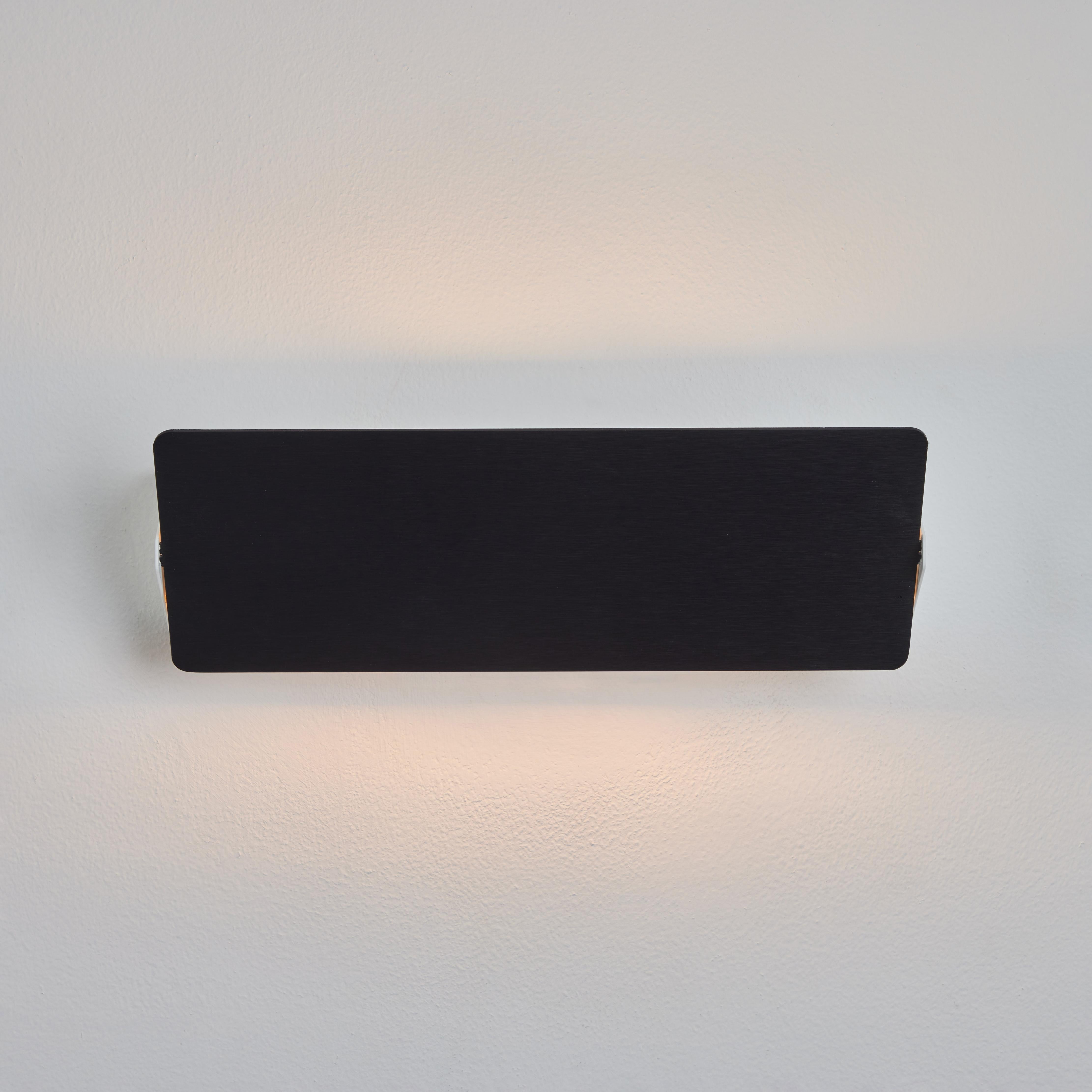 Metal Charlotte Perriand 'Applique À Volet Pivotant Double' Wall Light in Black For Sale